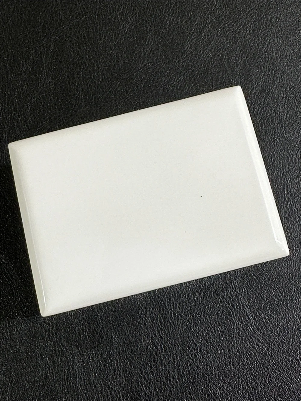 Premium White Lacquered Wooden Double Ring Box • Ring Bearer Box